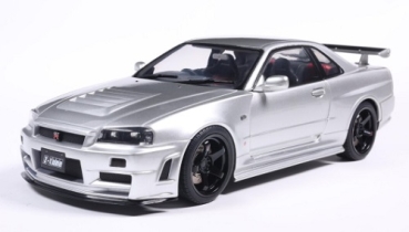 421186517 Nissan Skyline GT-R (R34) Z-Tune 1999 silver 1:18